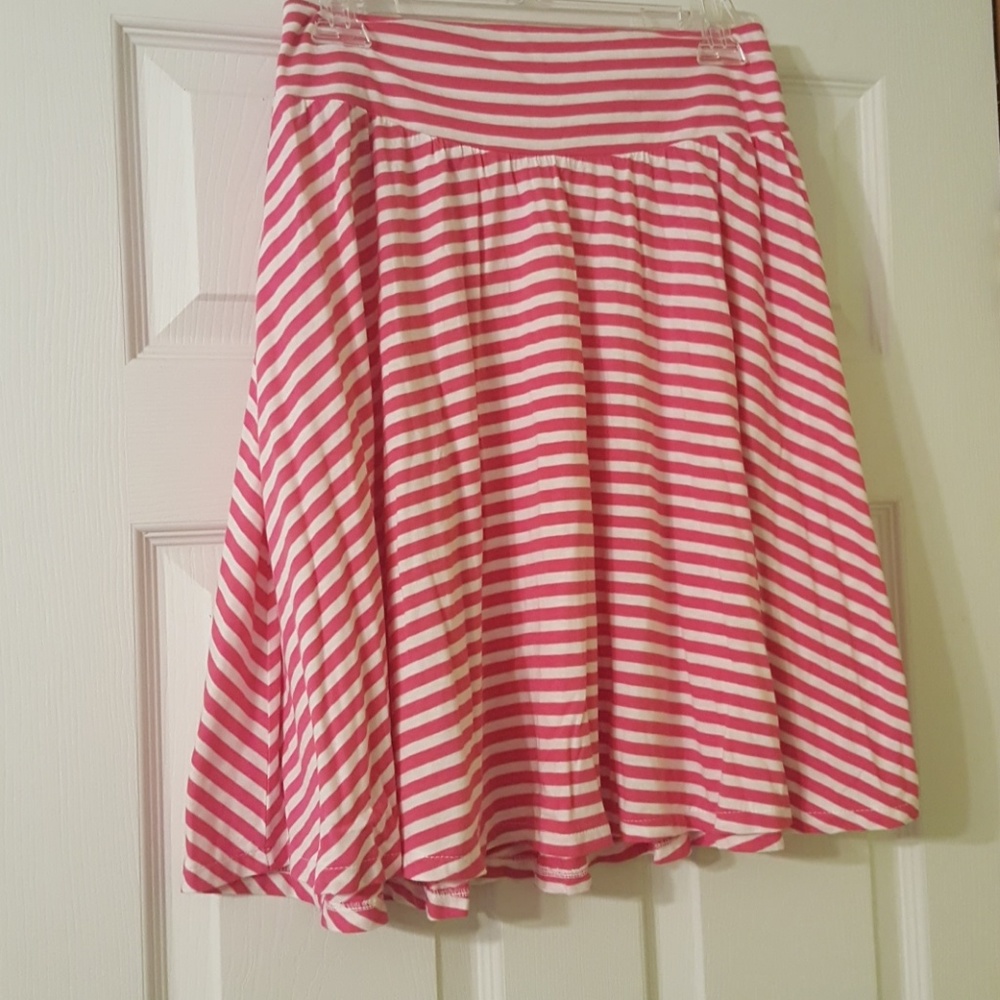 Pink striped Old Navy skirt